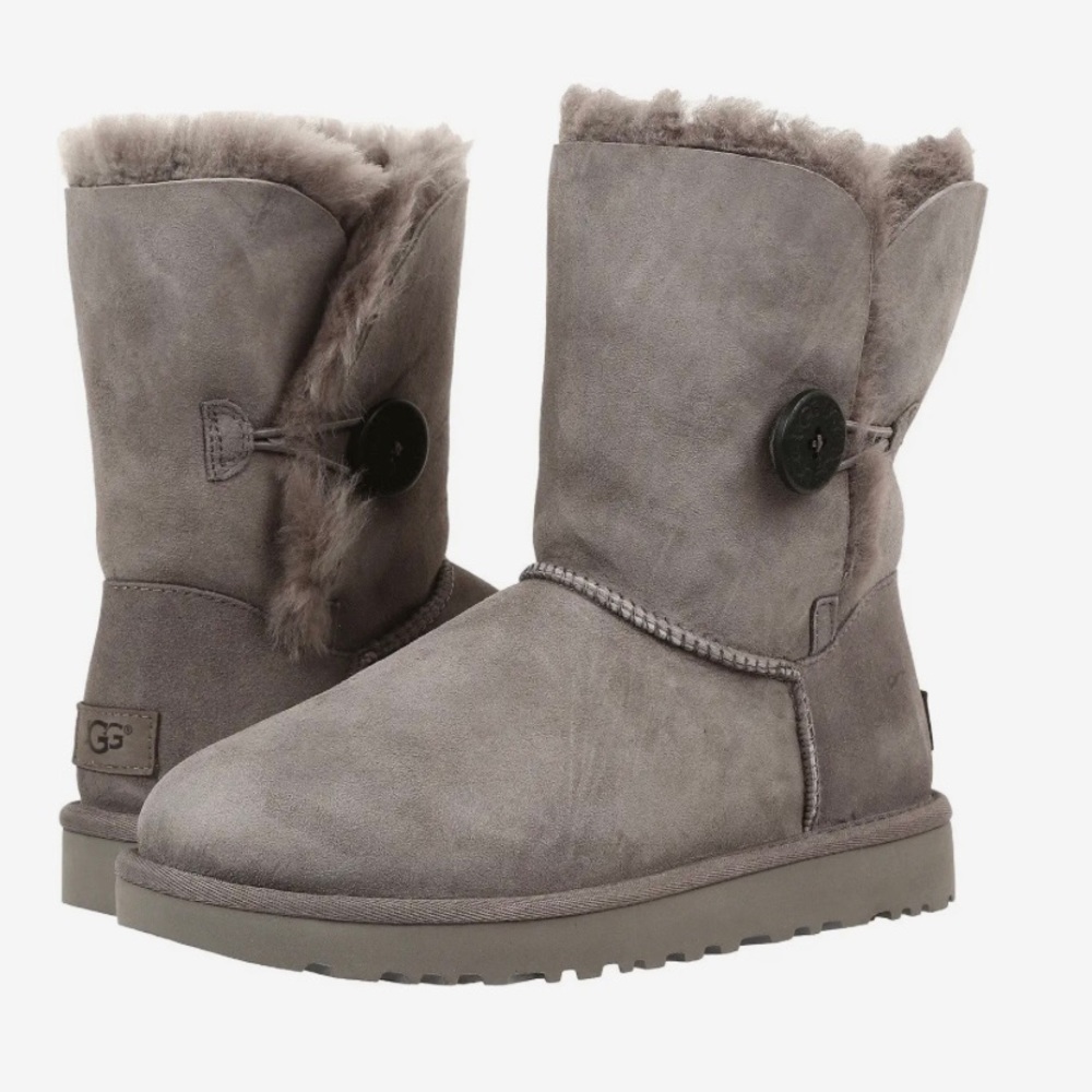 UGG Bailey button mid-calf boot, used good condition